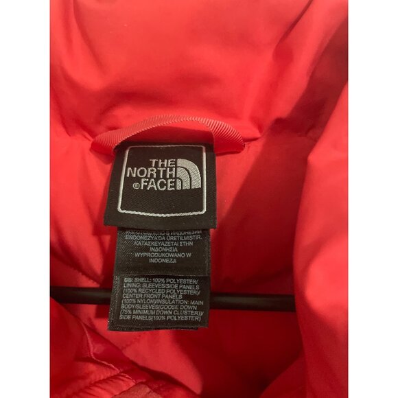 The North Face Girls XL (18) Pink & Brown Patterned Puffer Jacket Ski Snow - Picture 4 of 7